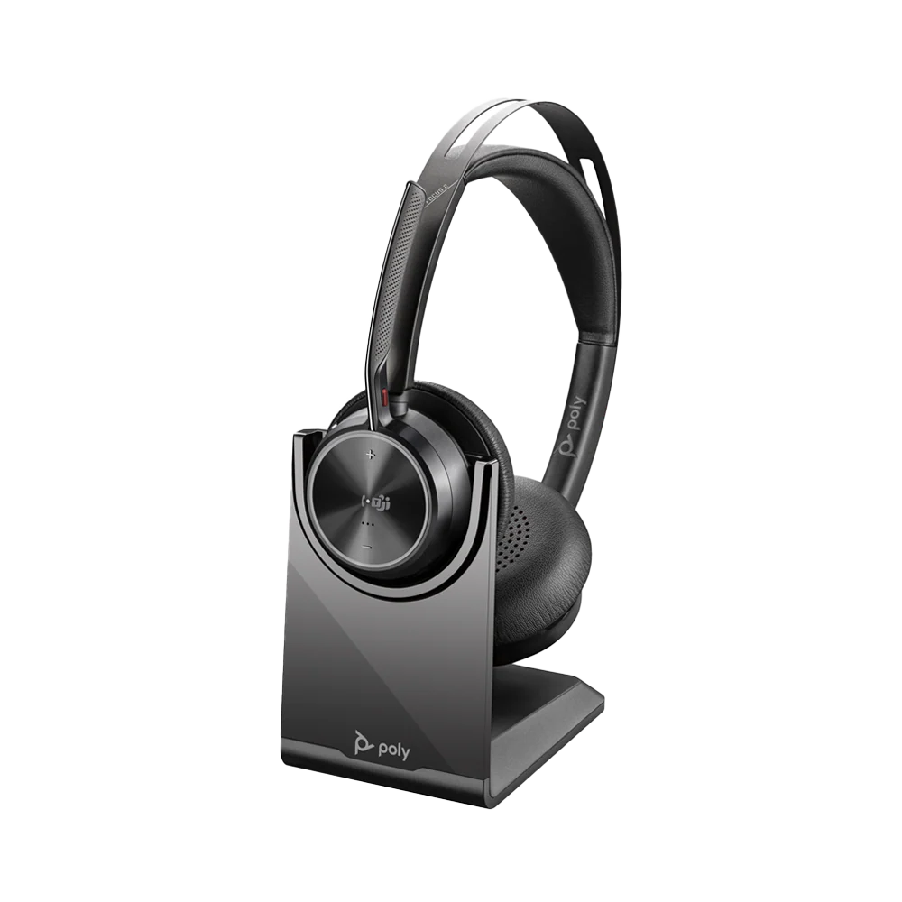 HP Poly Voyager Focus 2 MS Headset +USB-C/A Adapter + Stand