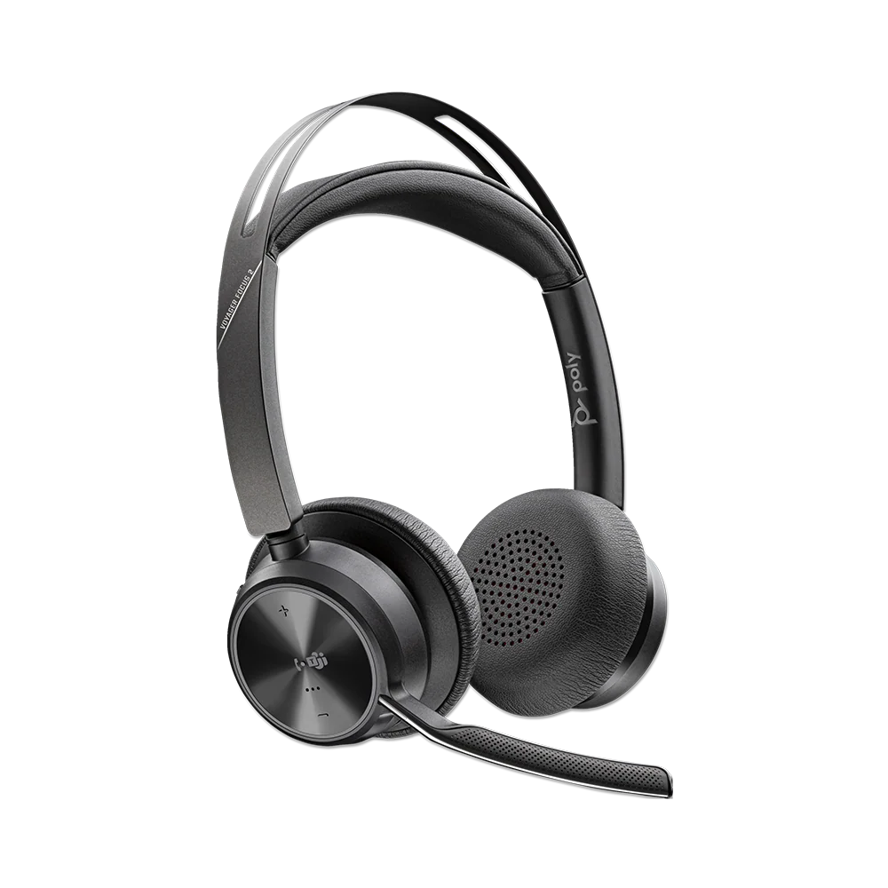 HP Poly Voyager Focus 2 MS Headset +USB-C/A Adapter + Stand