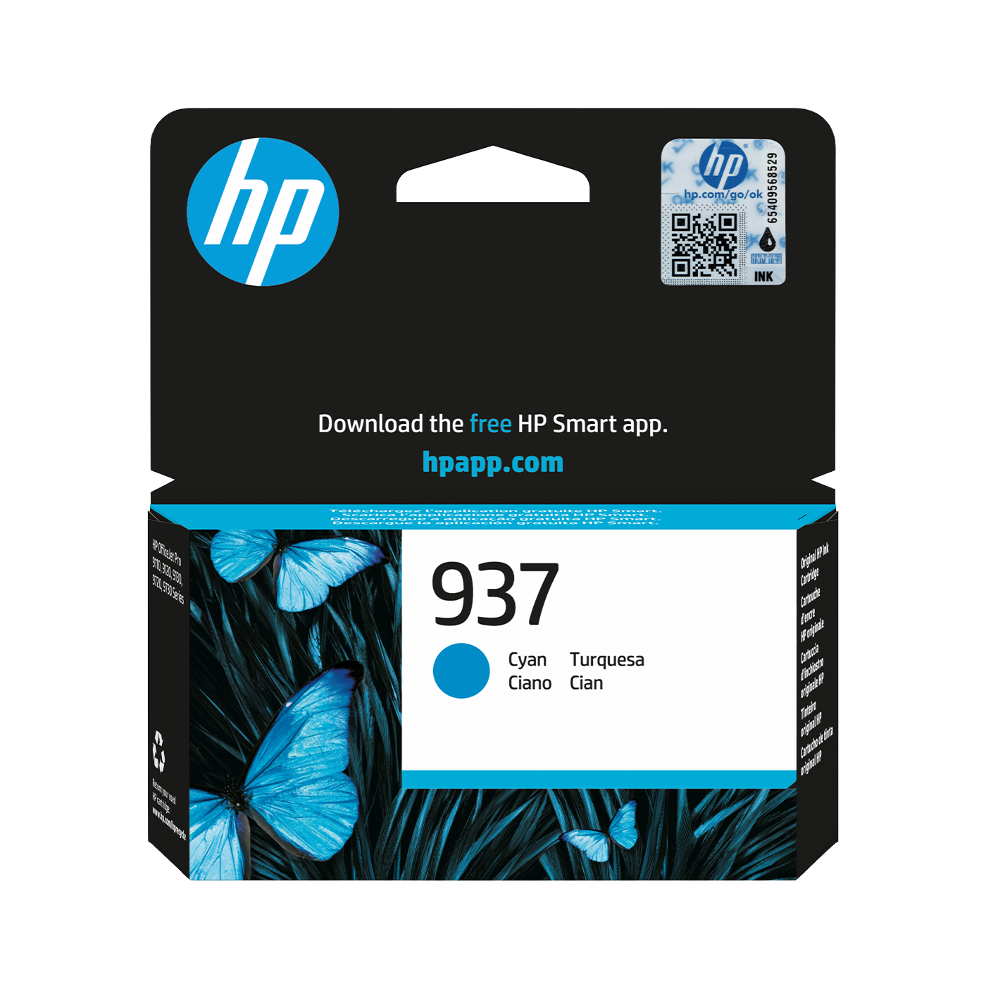 HP 937 Cyan Original Ink Cartridge